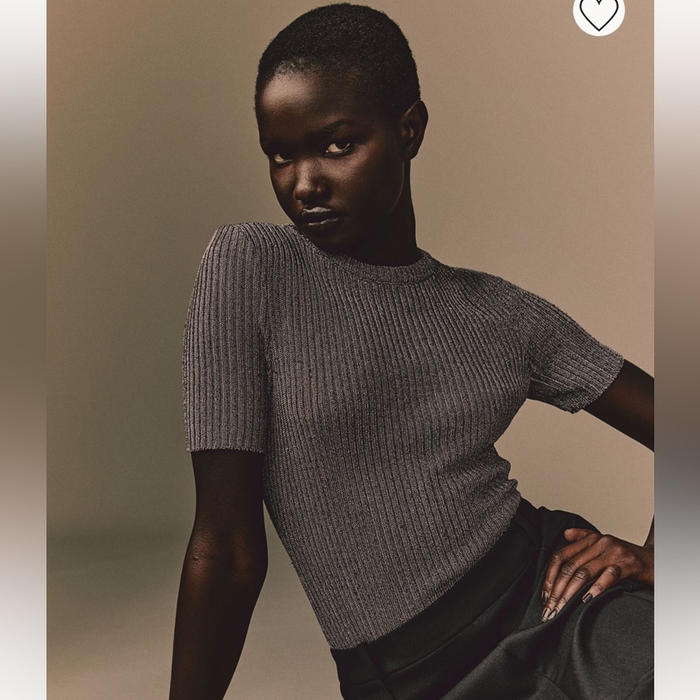 Metallic Rib Knit Sweater - Picture 7 of 7